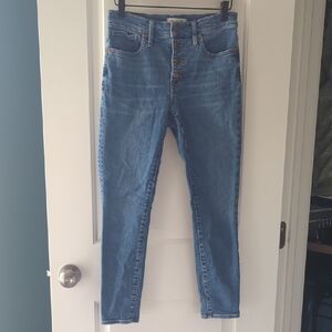 Madewell High Rise Jeans in Medium Blue